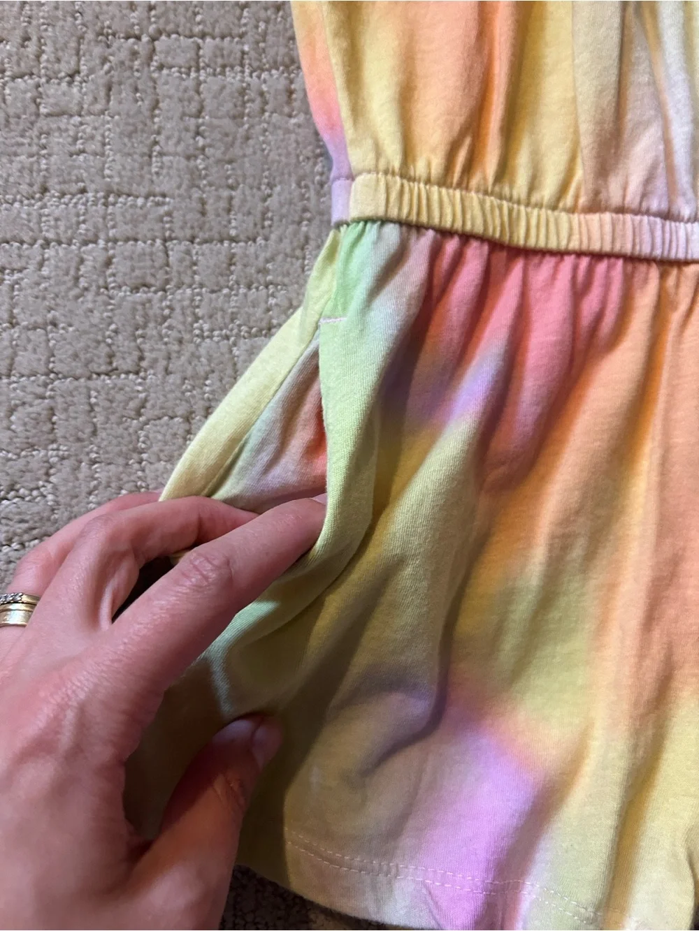 Old Navy girls rainbow summer romper 6/7
